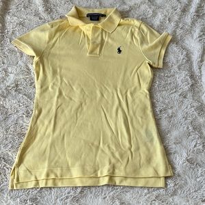 Ralph Lauren Sport  Yellow Short Sleeve Polo Shirt Size S